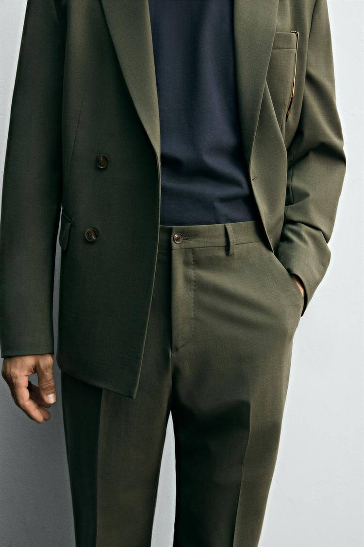 PANTALÓN TRAJE CON LANA - Imagen 3